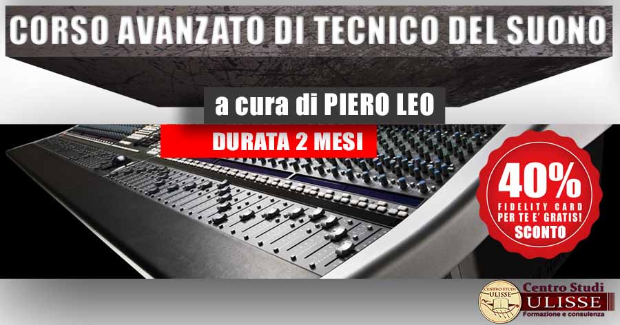 CORSO DI TECNICO DEL SUONO