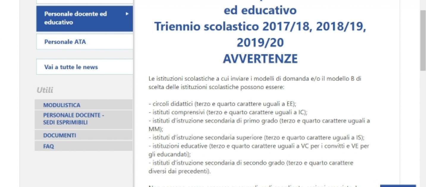 Graduatorie Di Istituto Modello B Dal 1 Luglio Su Istanze