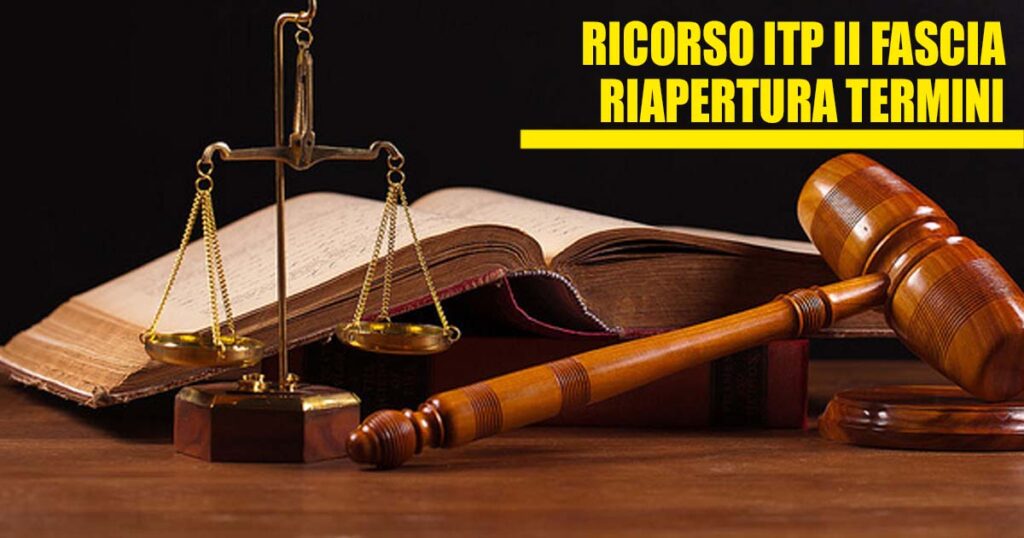 Ricorso ITP Collettivo PDR - Inserimento Graduatorie Istituto 2° fascia - RIAPERTURA TERMINI