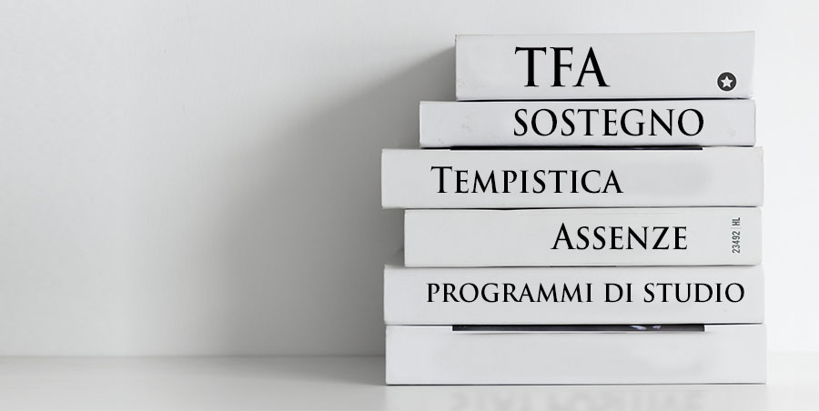 TFA SOSTEGNO: TEMPISTICA, ASSENZE , PROGRAMMI DI STUDIO